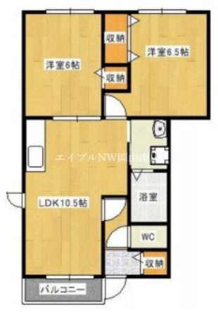 妹尾駅 徒歩22分 1階の物件間取画像